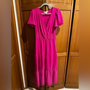 Monteau Los Angeles Fuchsia Pink Summer Dress